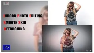 Photoshop cc tutorial : How to edit indoor portrait photo. Easy stape . Lens flare