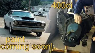 Duster paint prep and 400ci Teardown