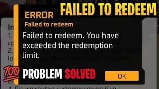 failed to redeem problem solved || 26 January redeem code free fire || today redeem code free fire