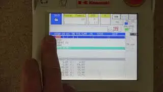 Industrial Robot training with Kawasaki RS007. Introduction to display and Aux Functions #1