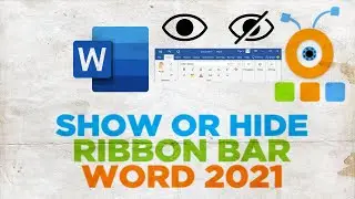 How to Show or hide Ribbon bar in Microsoft Word 2021