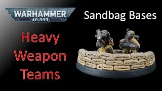 How to Base Imperial Guard Heavy Weapons Team for Warhammer 40K