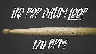 High quality pop drum loop 120 bpm