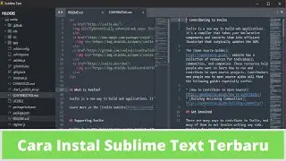 Tutorial Sublime Text 4-- Instal Sublime Text di Windows 10 terbaru