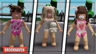 3 Novos looks de bêbes de meninas para você usar no  Brookhaven RP ( ids códigos Brookhaven RP)