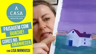 Paisagem com Tinta Guache | Cores no Amanhecer