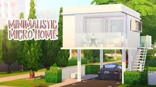 MINIMALISTIC MICRO HOME 🤍 | The Sims 4 Speed Build