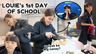 FIRST DAY OF SCHOOL NI LOUIE + MAY PINUNTAHAN KAMING TRENDING NA RESTO | AustriaFamilyVlogs