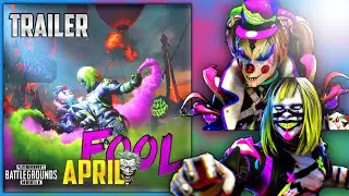 PUBG MOBILE FLOURESCENT JESTER LUCKY SPIN TRAILER || APRIL FOOL || CLOWN TRICK MODE 🤡