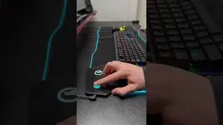 A mousepad with wireless charger and LED lights😳 