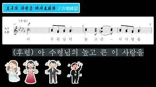 同胞合唱団　《조국의 사랑은 따사로워라》（合唱練習）
