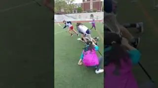 More girls Lacrosse.. Helping the kids get better