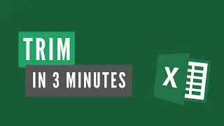 How to use the TRIM function in Excel – 3 Minute Tutorial