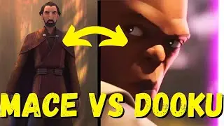 MACE WINDU VS. DOOKU!!