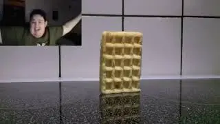 Waffle falling over sad edit