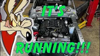 Coyote Swap Mustang Fastback is Running and we have a new radiator from power by the hour