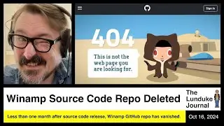 Winamp Source Code Repo Deleted
