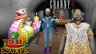 Granny 3 Dragon 🐉 Train Escape Gameplay | Granny Grandpa chale Mela Ghumne 😂n