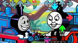 [SWAP] FNF Thomas and Friends ALL PHASES vs Thomas Big Engine Brawl Sings Bluey Can Can