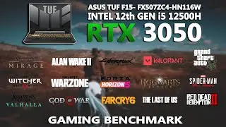 ASUS TUF F15 - i5 12500H + RTX 3050 Gaming Benchmark Test in 2024 | Tested in 15 Games | RTX 3050 |