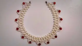 Create Your Own Pearl Perfection: DIY Handmade Beaded Necklace Tutorial.