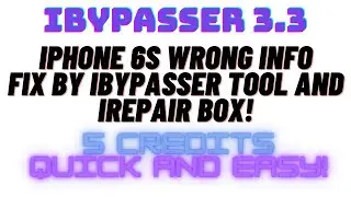 iphone 6s unable to activate,wrong info problem done using ibypasser 3.3 tool and irepair box!