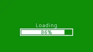 Loading Bar Effect Overlay || 3/10 || Green Screen