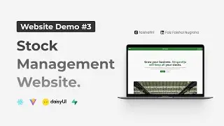 Stock Management Web with ReactJS & Supabase - Demo Video