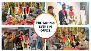 Pre-Mehndi Event In Office!