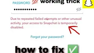 how to fix due to repeated failed attempts on other unusual activity #howtofix #snapchatproblem