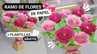 Ramo de flores de papel - Idea de REGALO para SAN VALENTÍN | #sanvalentin2023 #sanvalentin