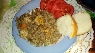 Гречка с куриной грудкой в духовке