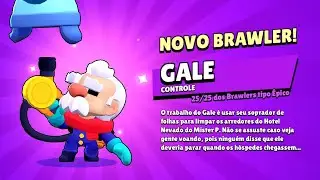 LIBEREI NOVO BRAWLER GALE🤓😎*SERÁ QUE EU JOGUEI BEM?: BRAWL STARS