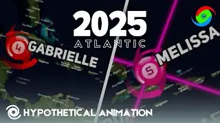 2025 Hypothetical Atlantic Hurricane Season Animation (Cyclonimation)
