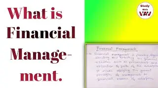 What is Financial Management || In Financial Accounting||Full explain||In Hindi||BCA||