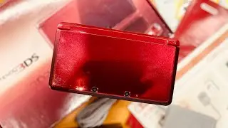 Unboxing the Nintendo 3DS Flame Red 🔥 | Retro Gaming Throwback!