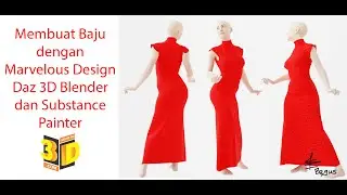 Membuat Baju Daster dengan Marvelous Design Daz 3D Blender dan Substance Painter