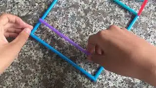 Idea Craft - Instructions for making a small house with discarded plastic straws