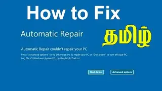 How to fix automatic repair  windows 10  error