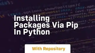 installing packages via pip in python