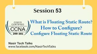 CCNA 200-301 | How to Configure Floating Static Route Cisco Router | CCNA Bangla Tutorials