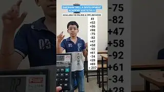 Abacus Amazing Fast Speed Calculation Video | Saksham Academy 
