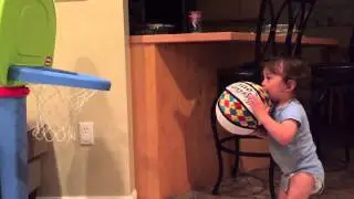 Baby basketball star