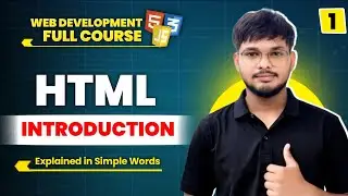 Introduction To HTML | HTML Tutorial for Beginners | Web Development Full Course #1