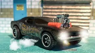 Hotwheels RODGER DODGER wheels swap / repaint base