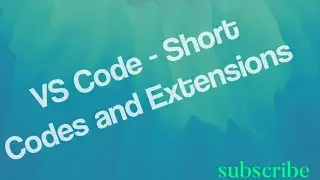 Visual Studio Code | Short Codes | Extensions | JavaScript | Reactjs | Useful for productivity.