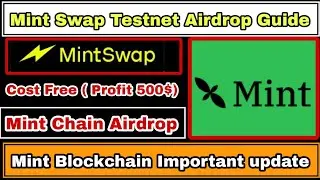 Mint Swap Airdrop | Mintchain.io | Mint Chain Update | Mint Swap Testnet | 