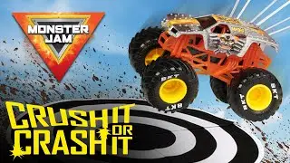 Will Max D Parachute Down Onto the Target? / Monster Jam Crush It Or Crash It! / Episode 4