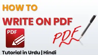 How To Write On PDF in Mobile App | Draw On PDF | Mark On PDF | Pen & PDF | In Urdu | Hindi Tutorial