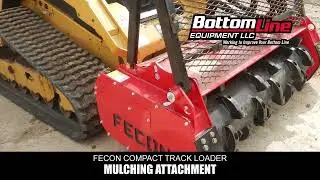 Compact Track Loader Fecon Mulcher Attachment